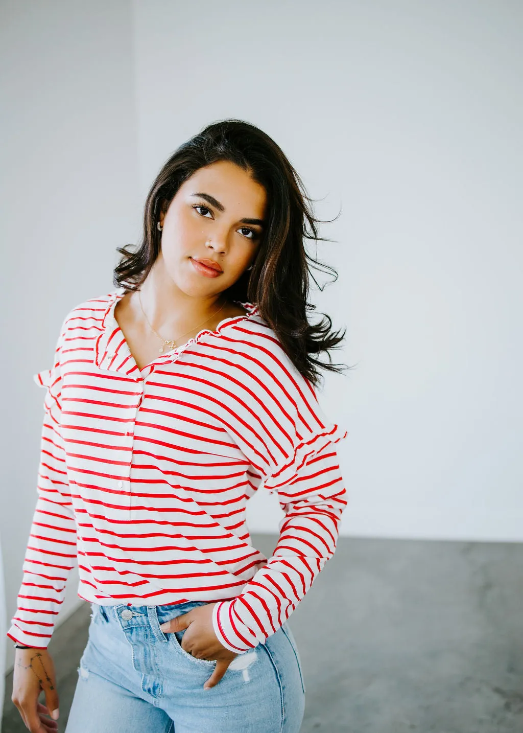 Addie Striped Top