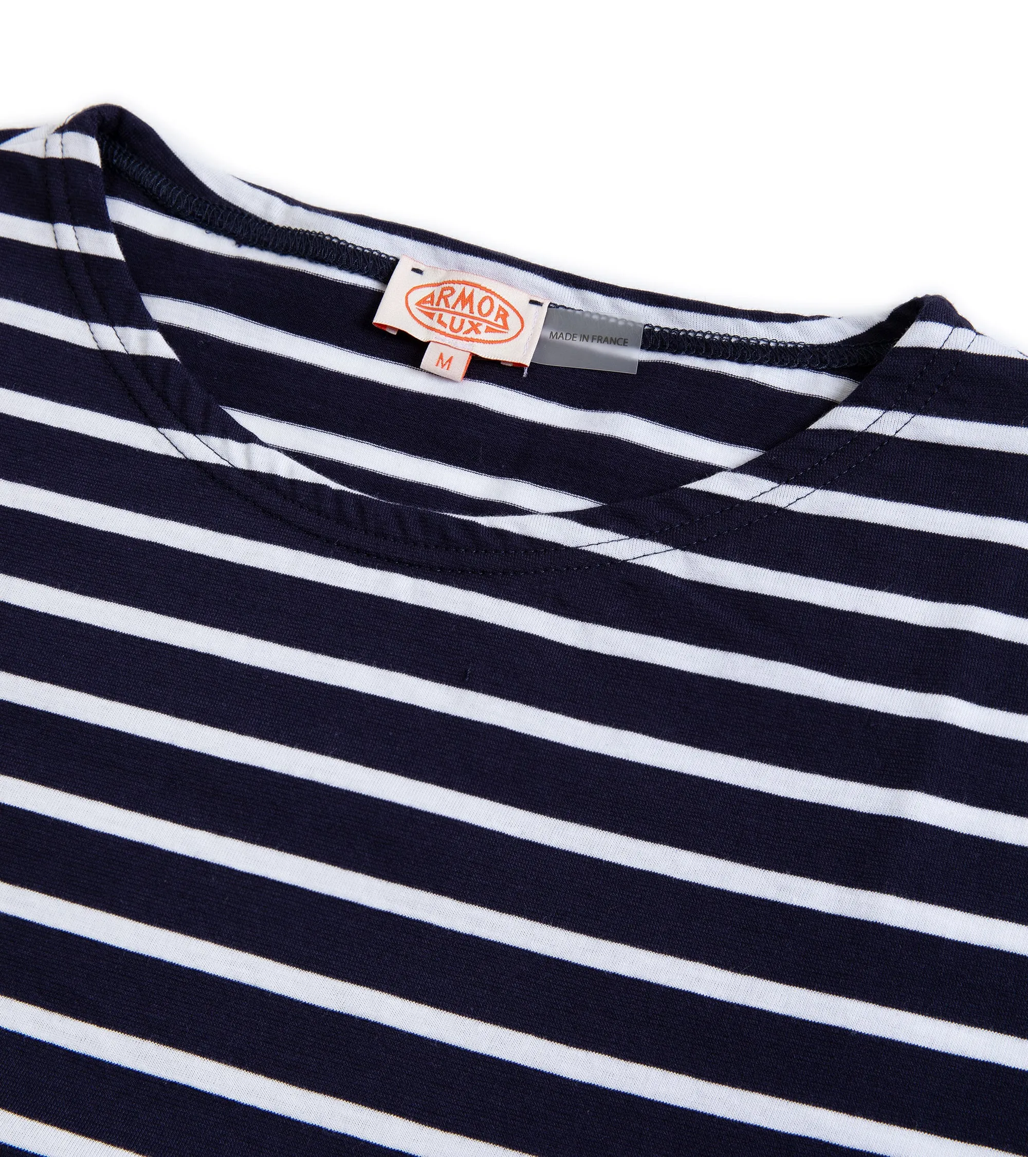 Armor Lux Lightweight Breton Striped T-Shirt: Navy White