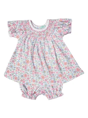 Baby Girl's Large Floral Print Bishop Dress