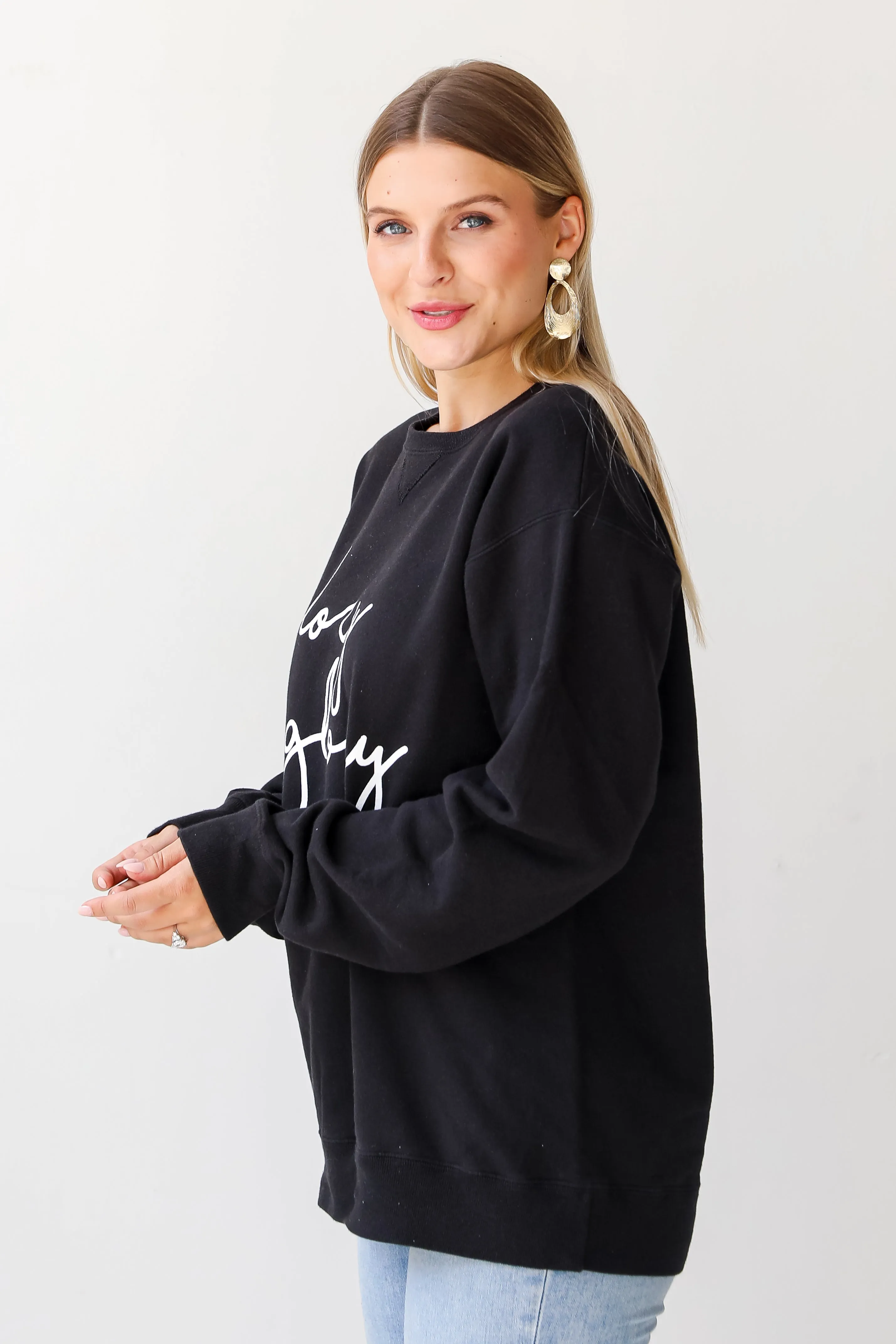 Black Glory Glory Script Sweatshirt