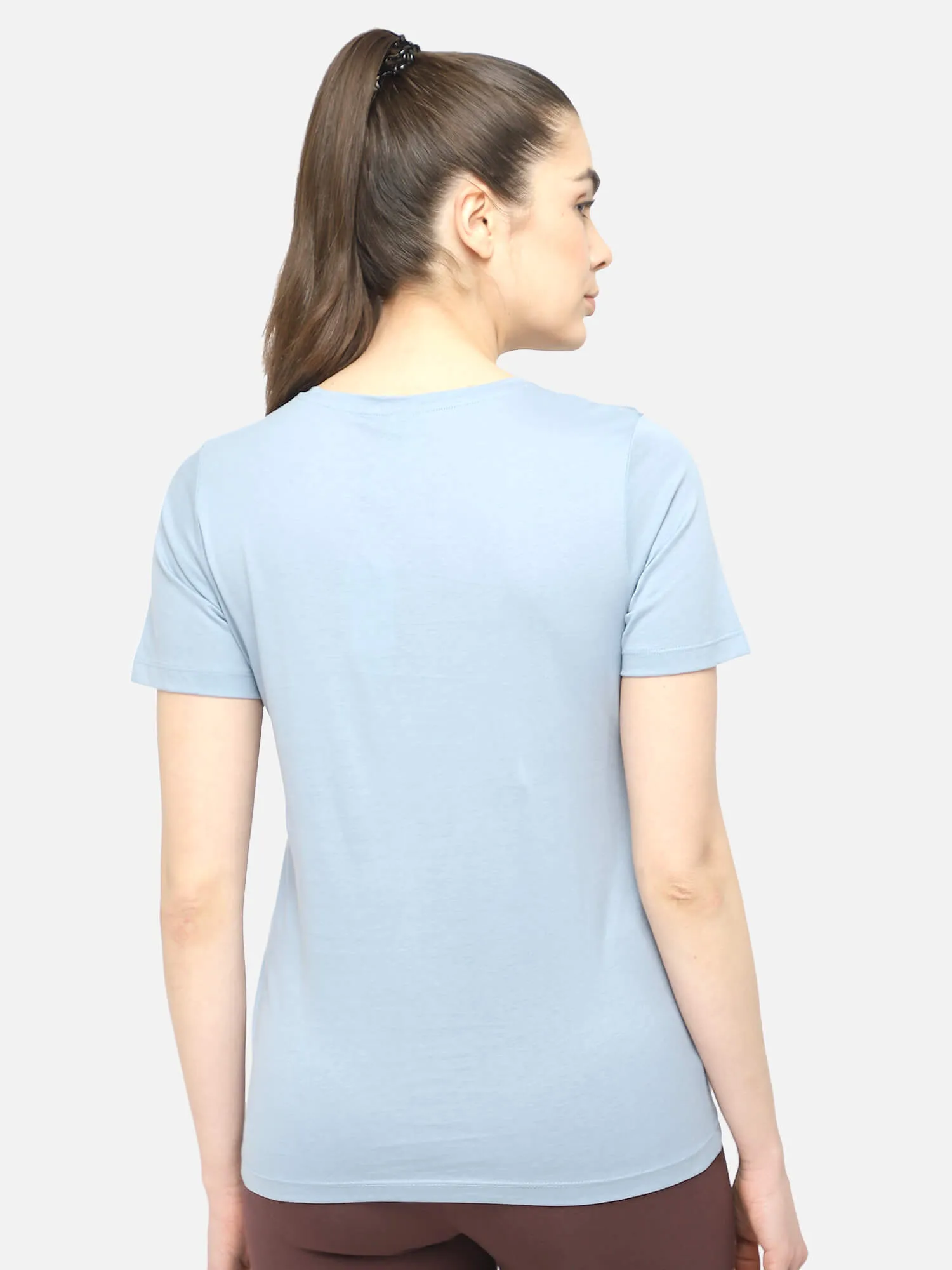 Blake Women Cotton Blue T-Shirt