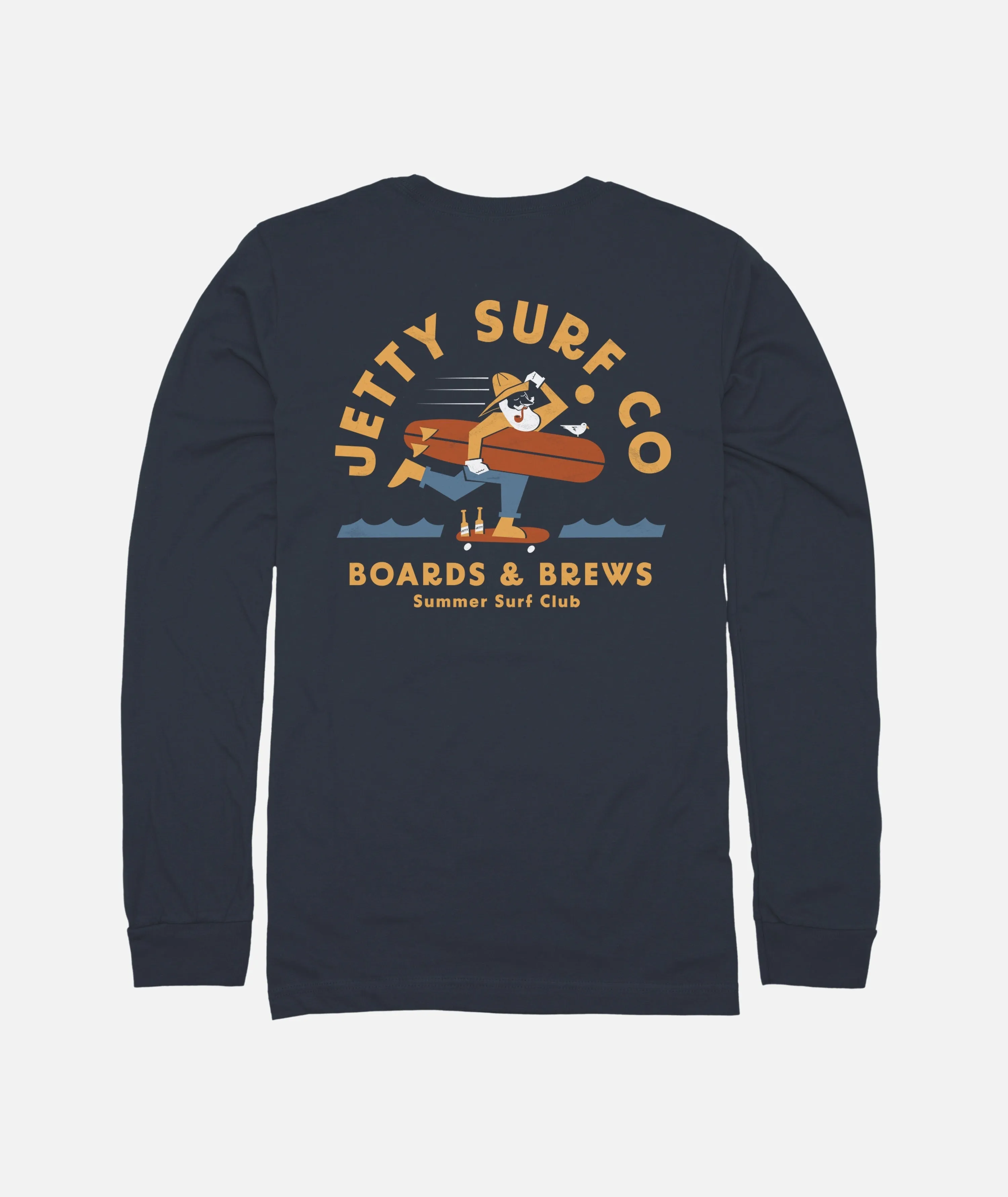 Boards & Brews Long Sleeve - Blue