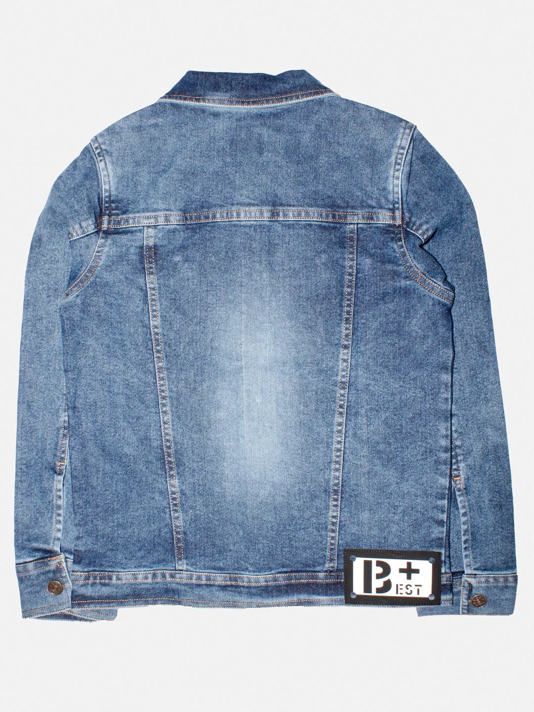 Boys Denim Jacket With Badge