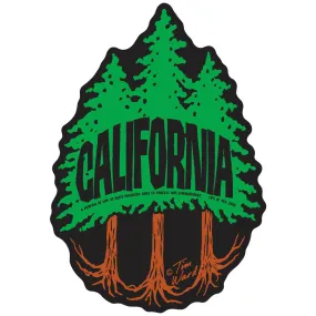 California Redwoods Sticker 3 Trees