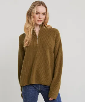 Cashmere Half Zip