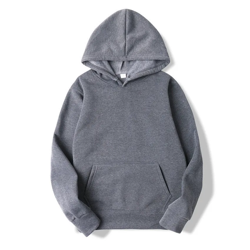 Casual Fleece Hooded Long Sleeve Slim Solid Color Sweatshirt Wholesale Women Clothing