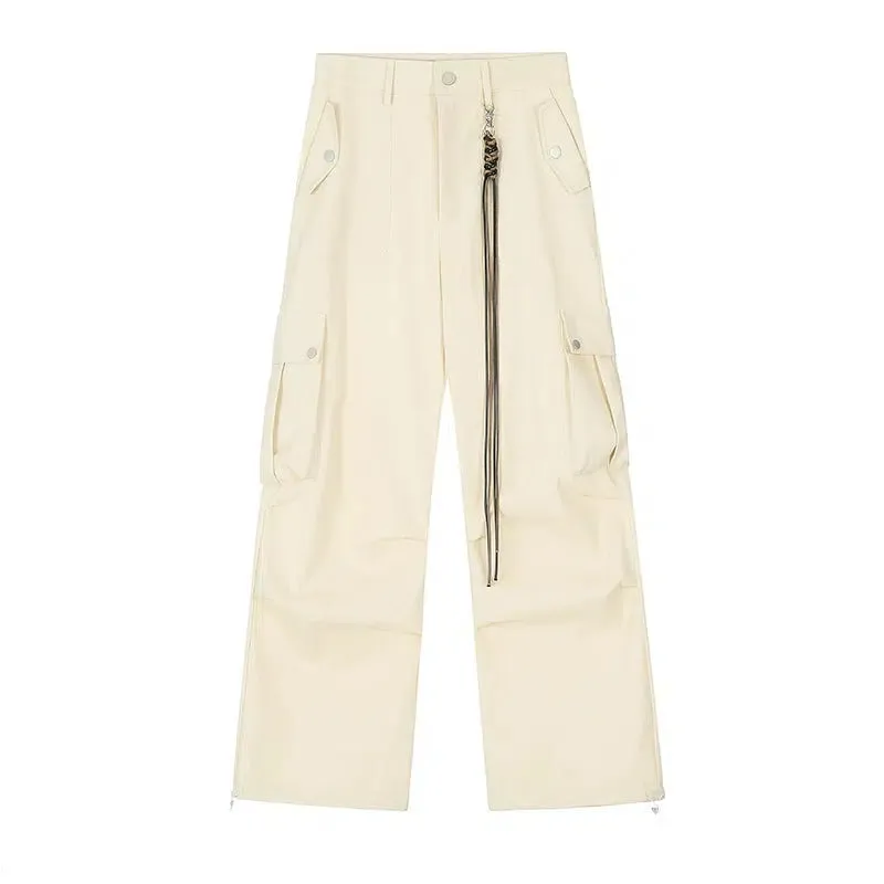 Casual String Detail Loose Cargo Pants