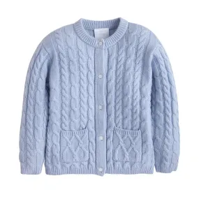 Classic Cashmere Cardigan - Light Blue