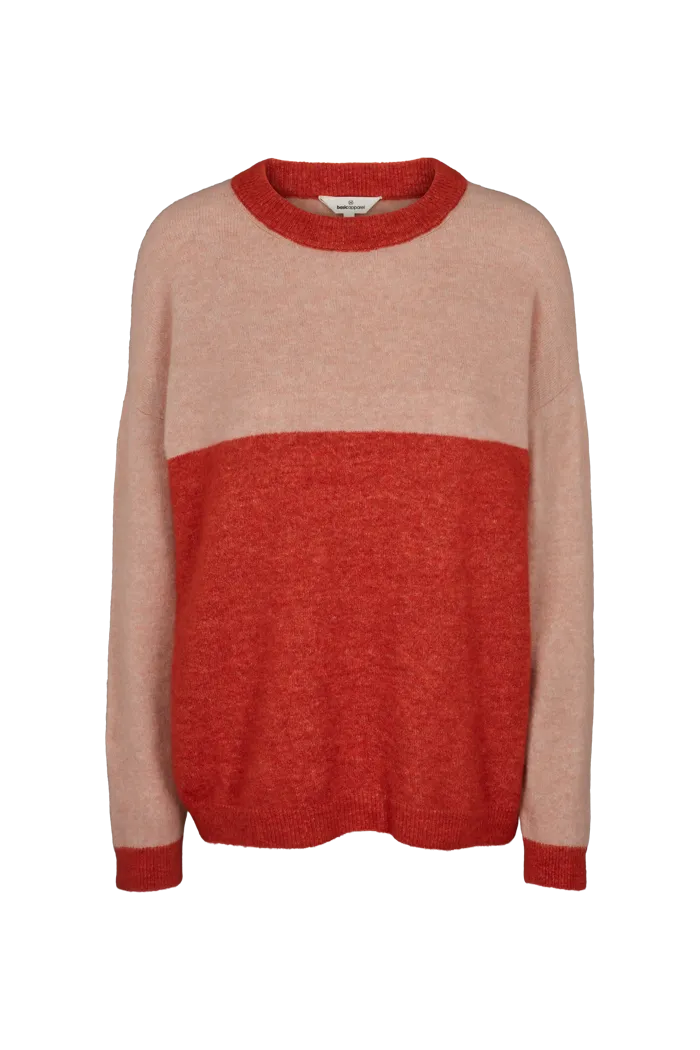 Claudine Sweater - Spicy Orange/Rugby Tan