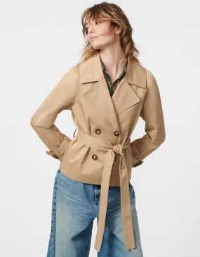 Cropped Classic Trench Coat