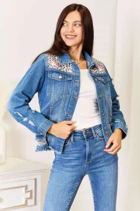 Darling for Days Distressed Denim Jacket