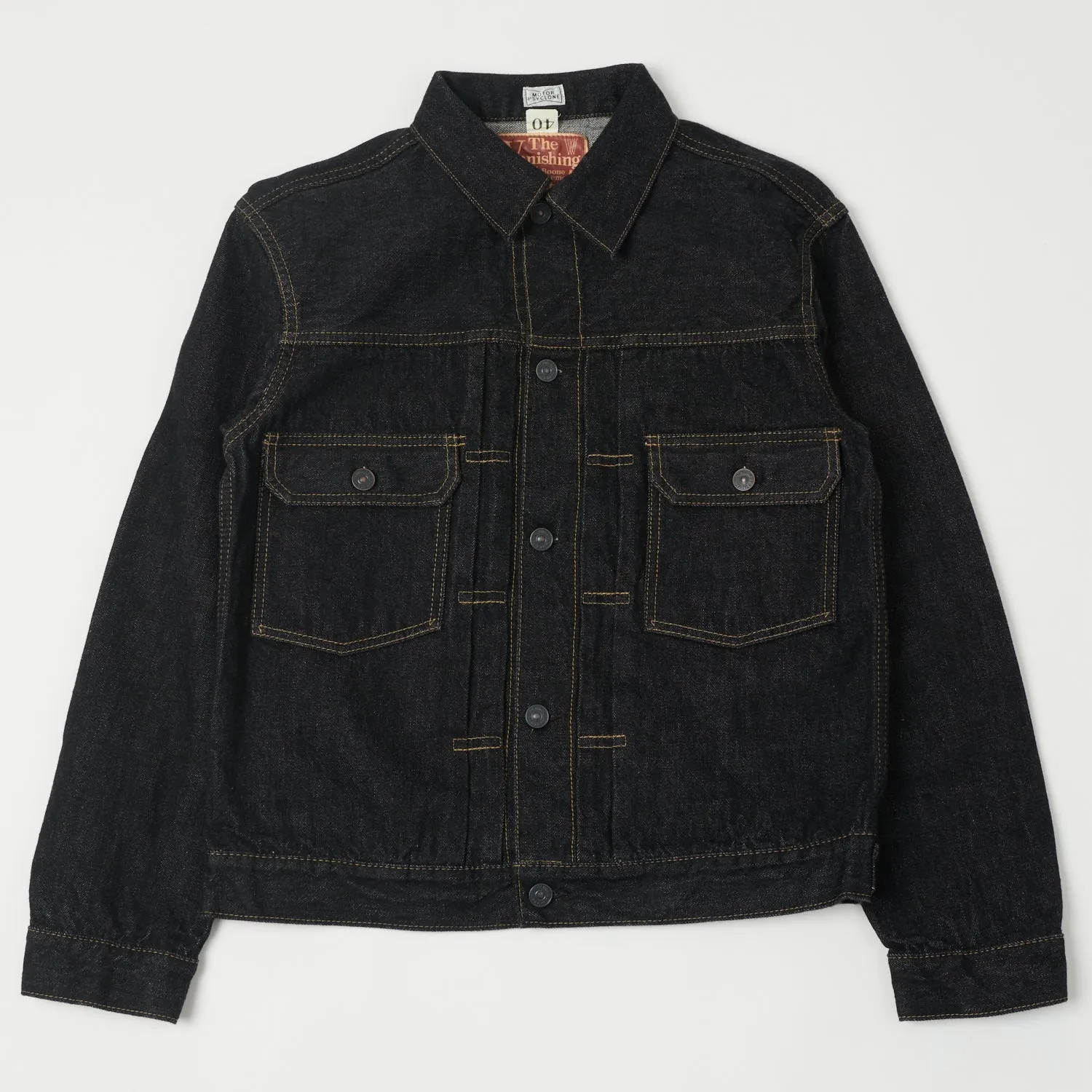 Freewheelers 507B The Vanishing West 14oz Black Type II Denim Jacket – Premium Mens Vintage Style.