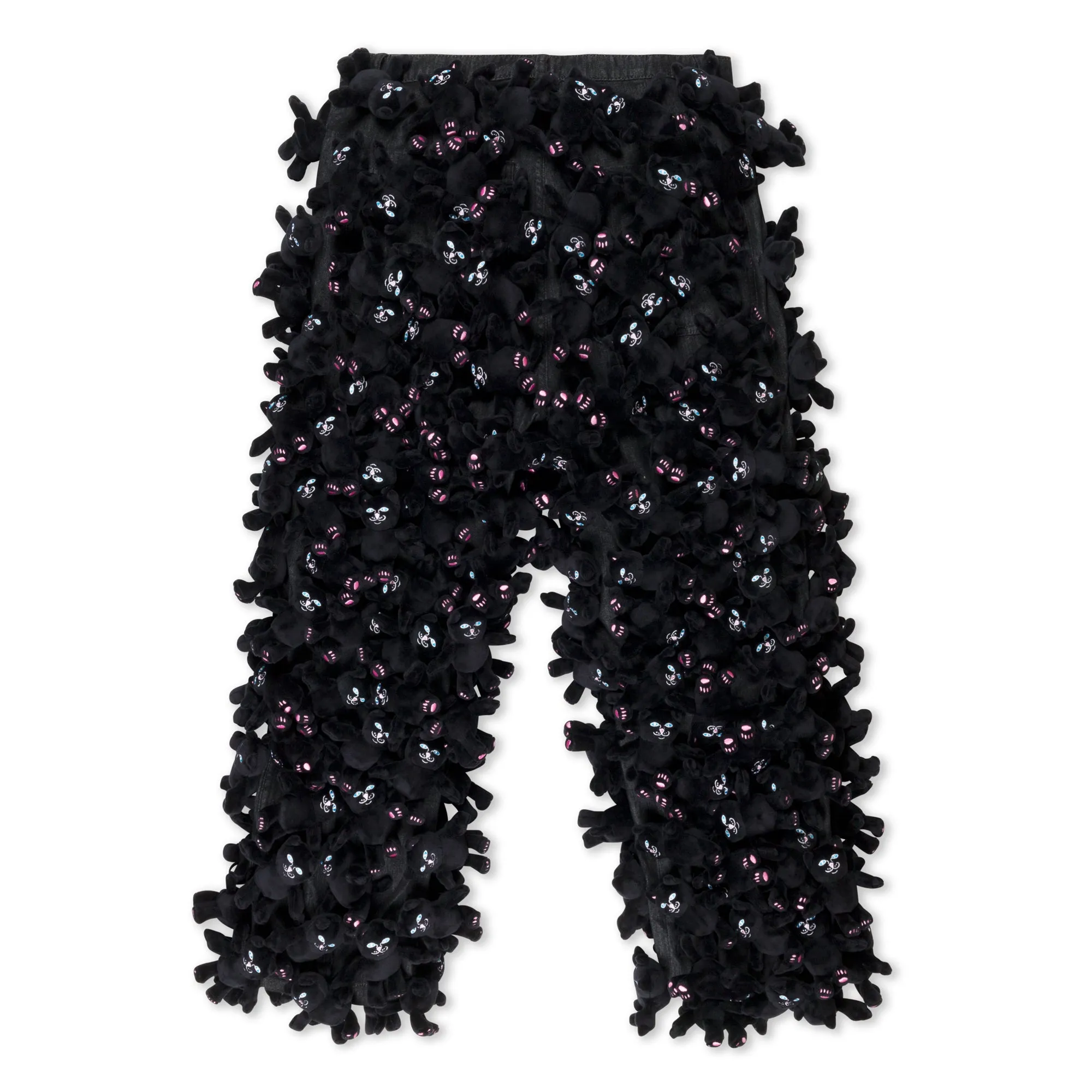 Jermie Plush Denim Pants (Black)