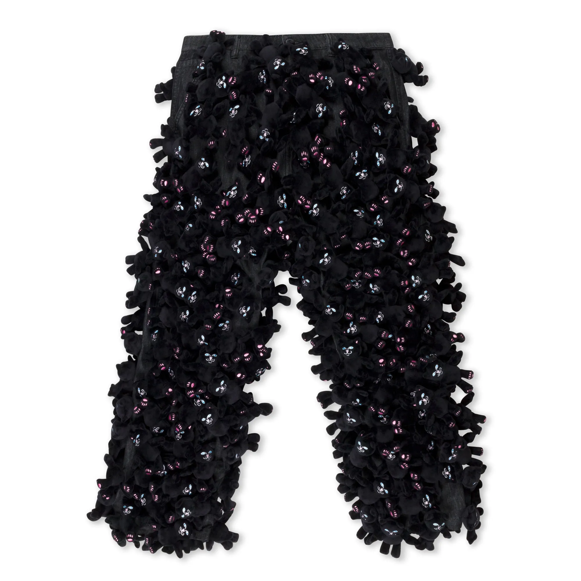 Jermie Plush Denim Pants (Black)