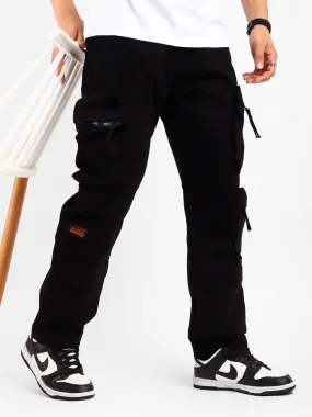 Kyubic Black Cargo Pants