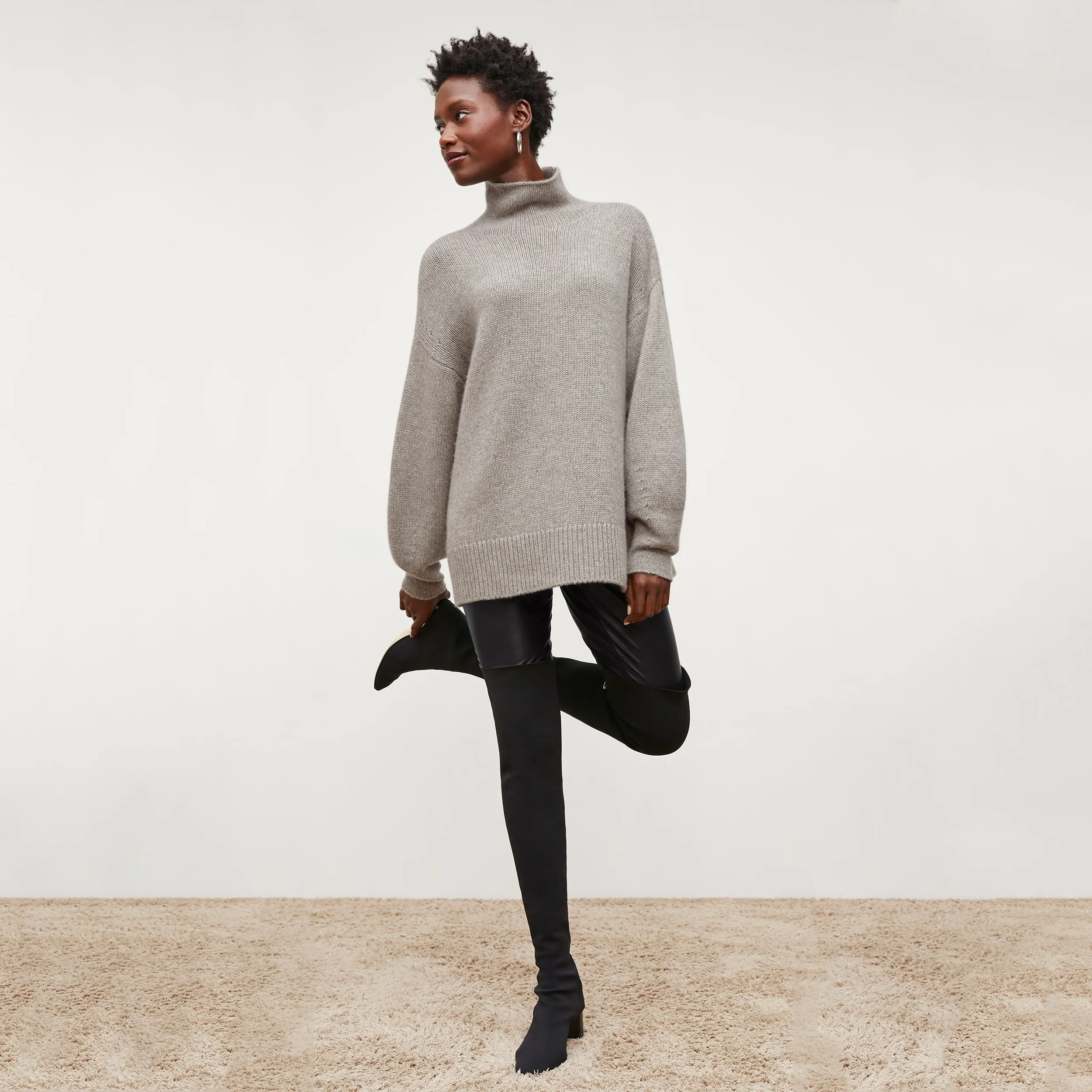 Lea Sweater - Plush Cashmere :: Stormcloud