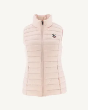 Light sleeveless down jacket Soft pink Seda