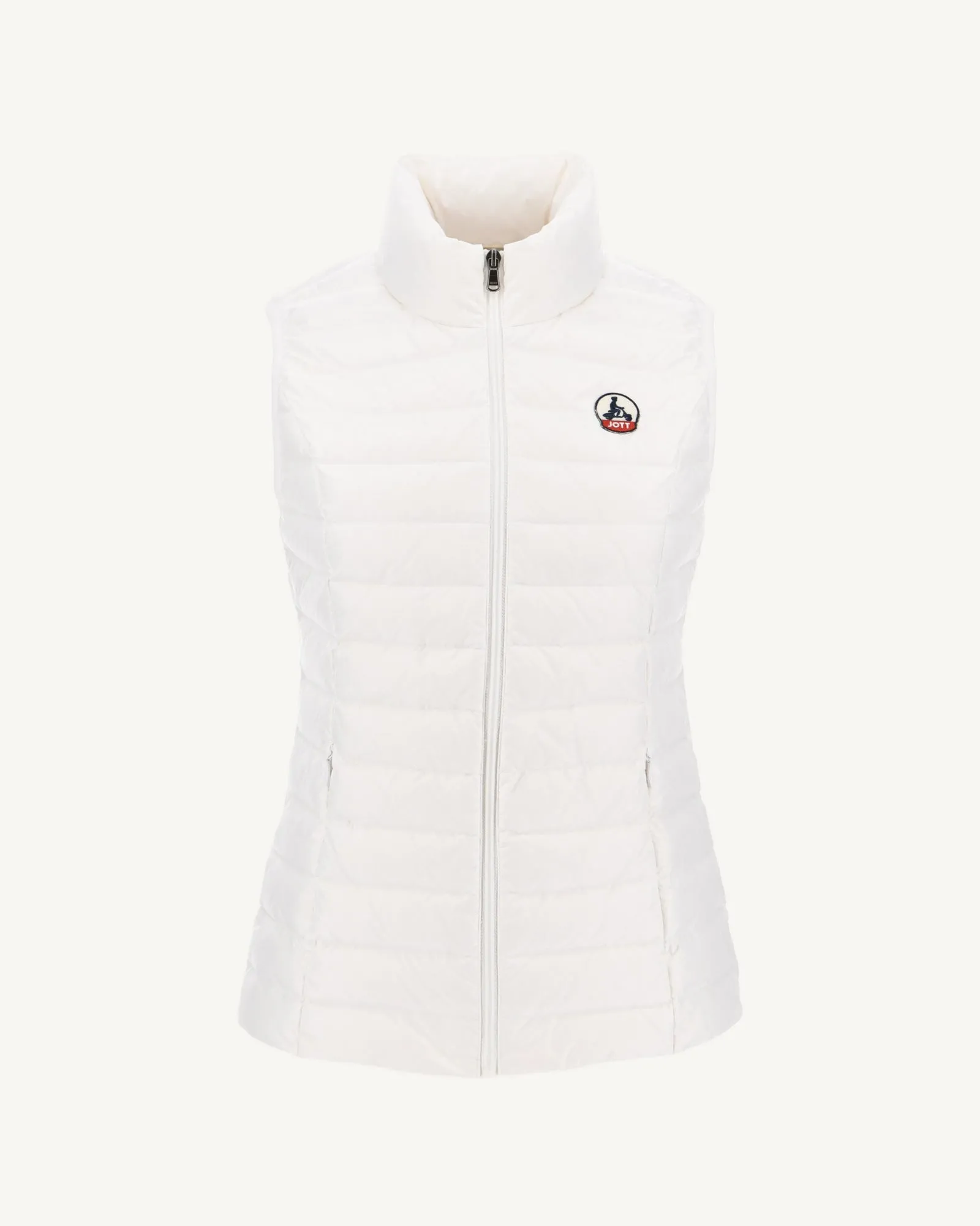 Light sleeveless down jacket White Seda