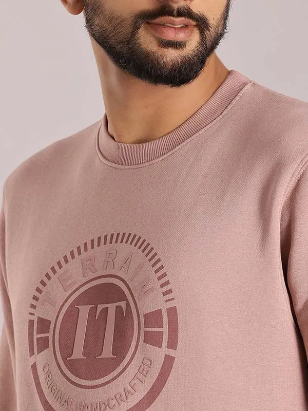 Men Full Sleeve Printed Crew Neck Sweatshirt