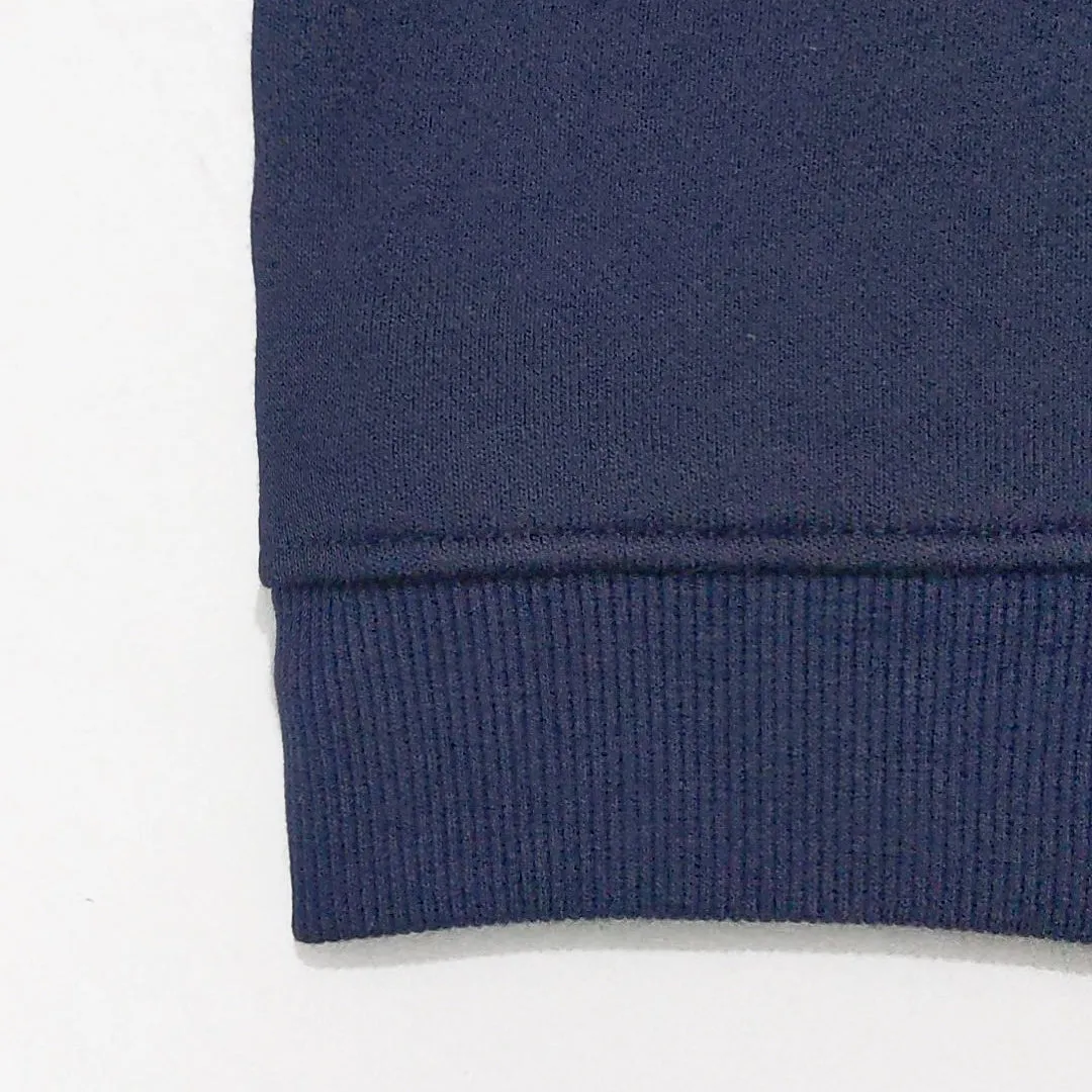 PL - Kids 'Navy' Round Neck Polo Printed Sweatshirt PL925