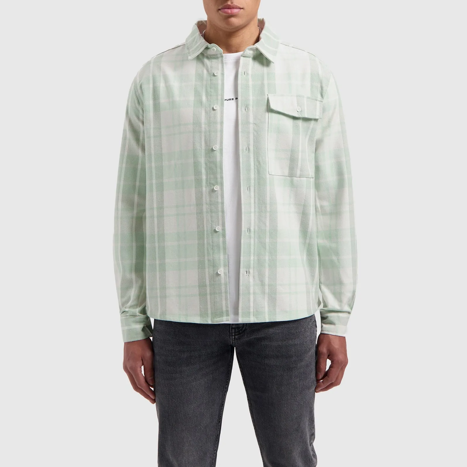 Pure Path Checked Flannel Shirt