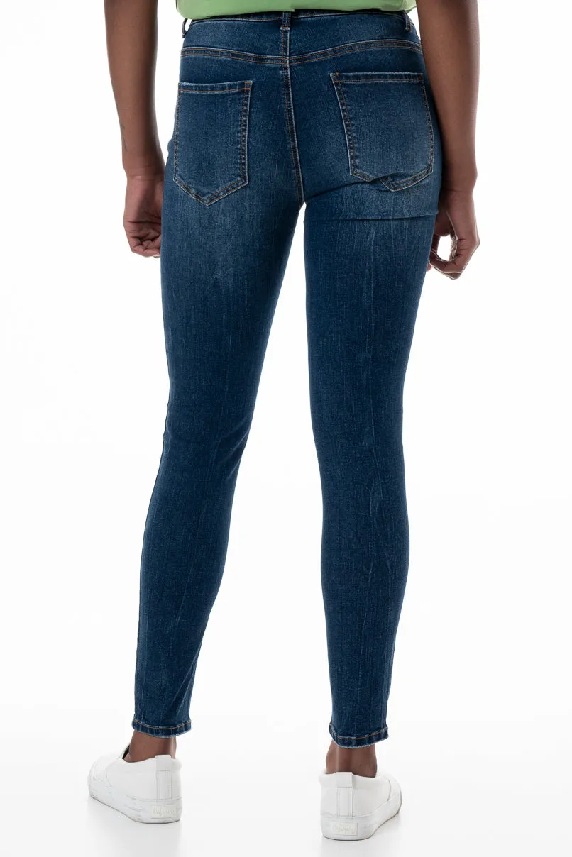 Rf12 Mid-Rise Skinny Jeans _ 148284 _ Mid Wash