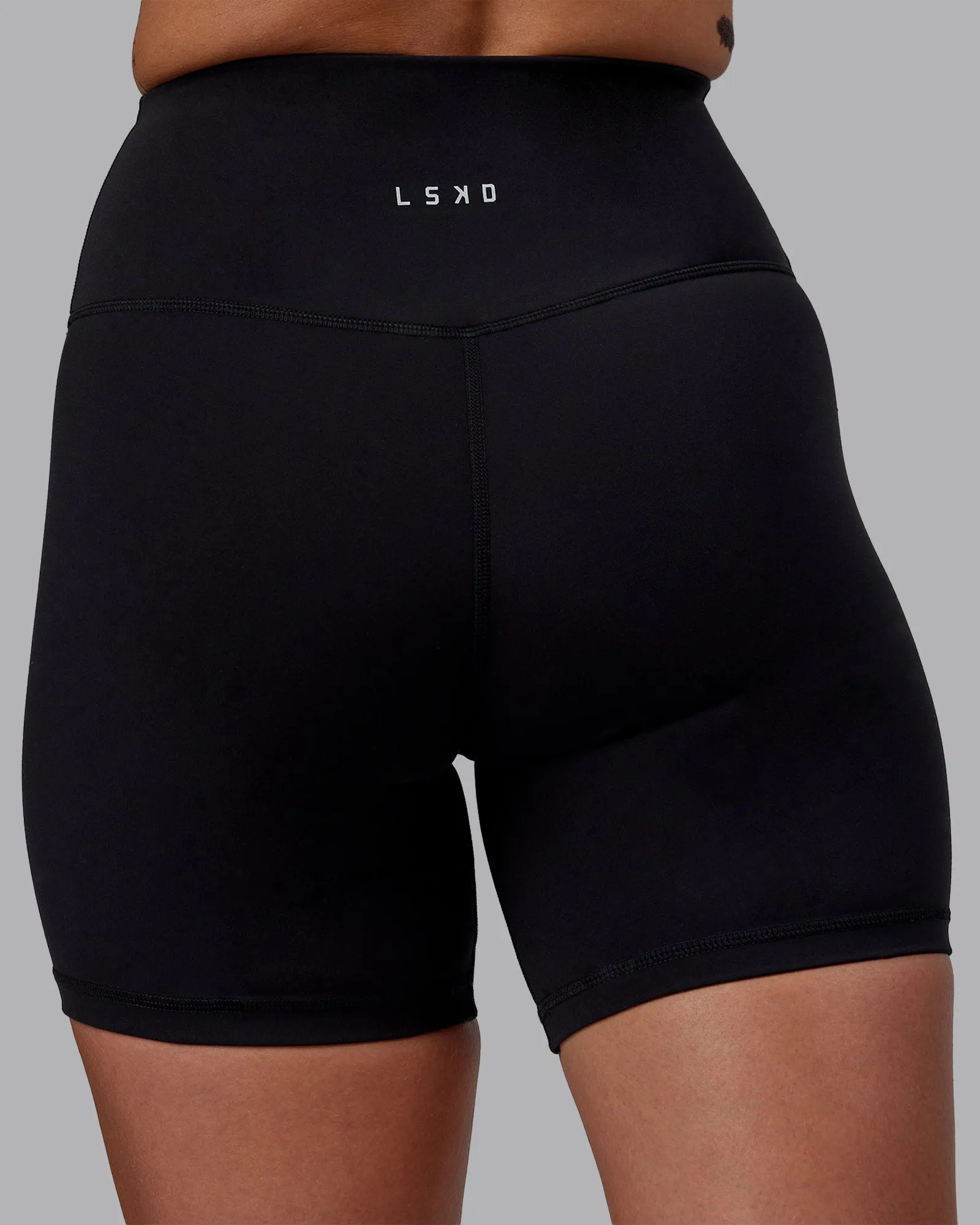 RXD High Waist Mid-Length Shorts - Black