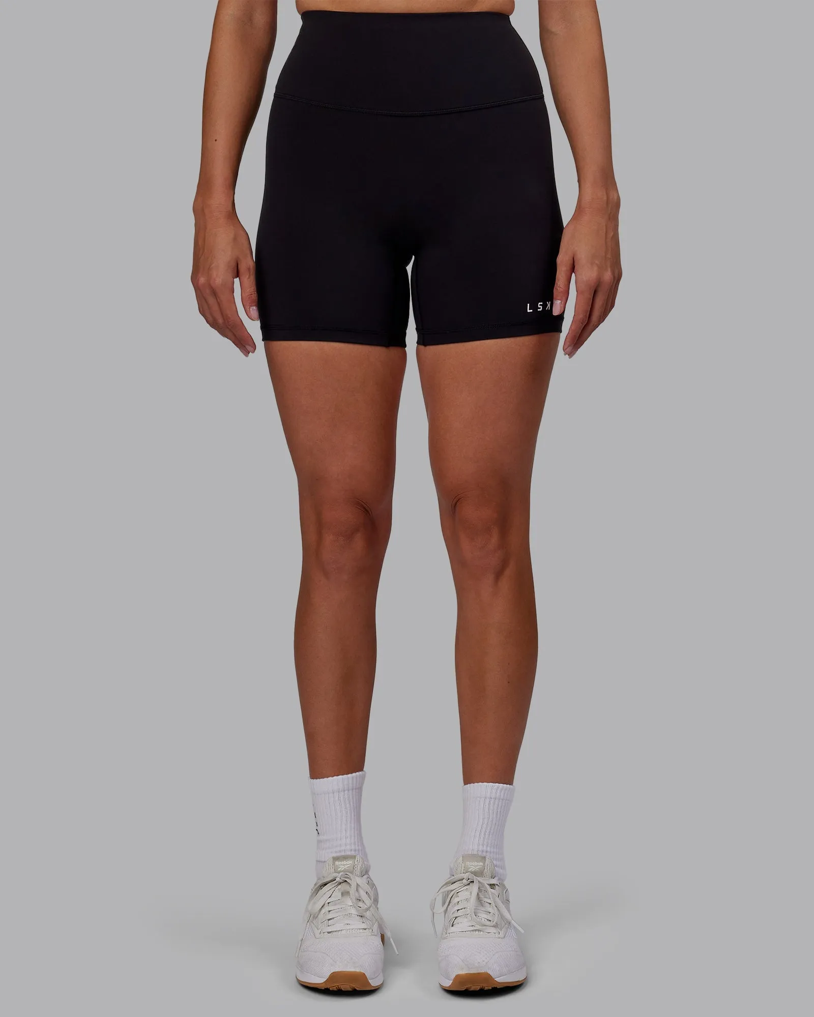 RXD High Waist Mid-Length Shorts - Black