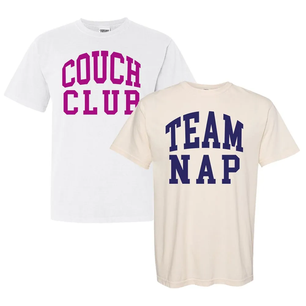 'Team Nap/Couch Club' T-Shirt