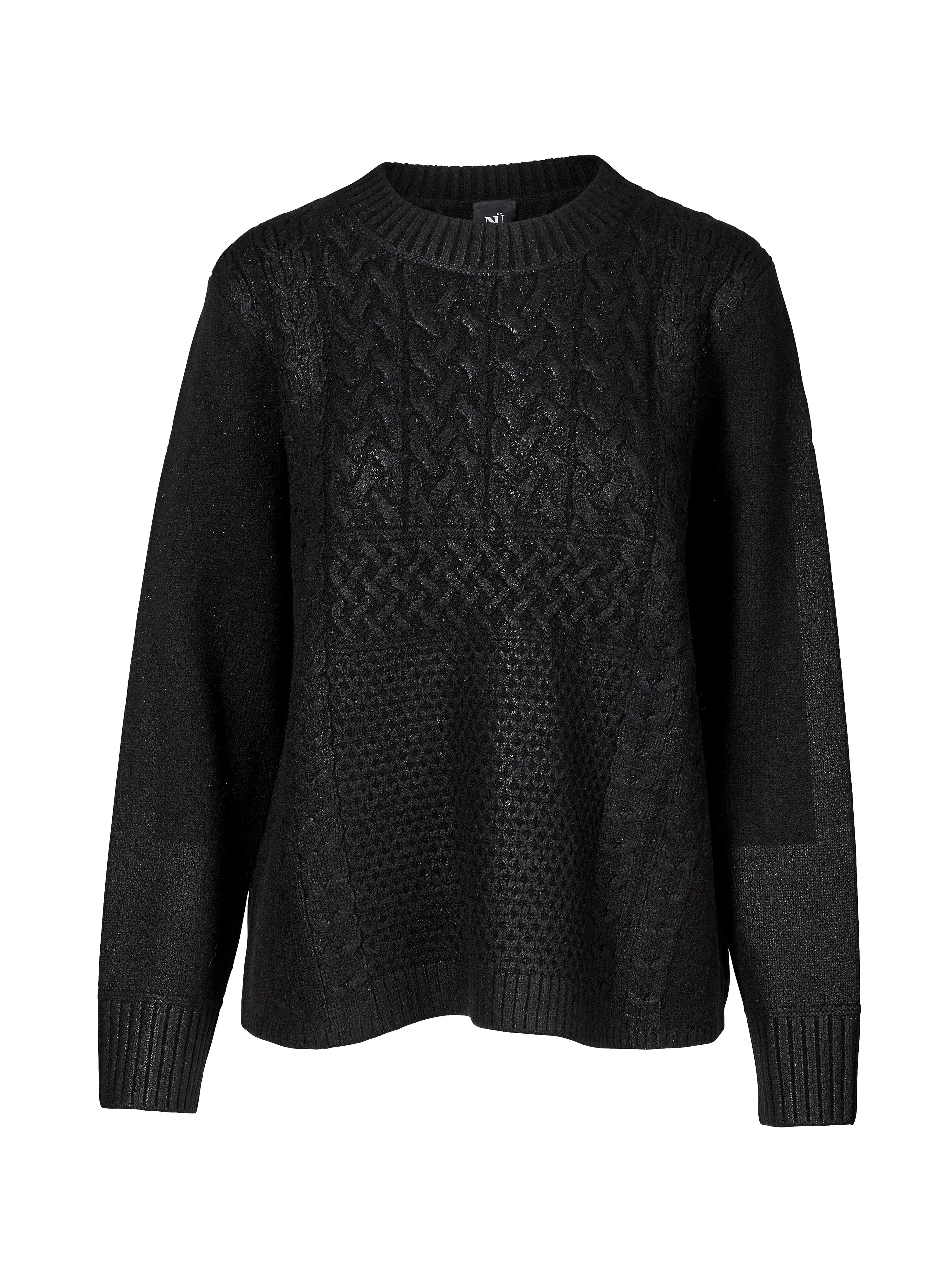 VIBE knit blouse - Black mix