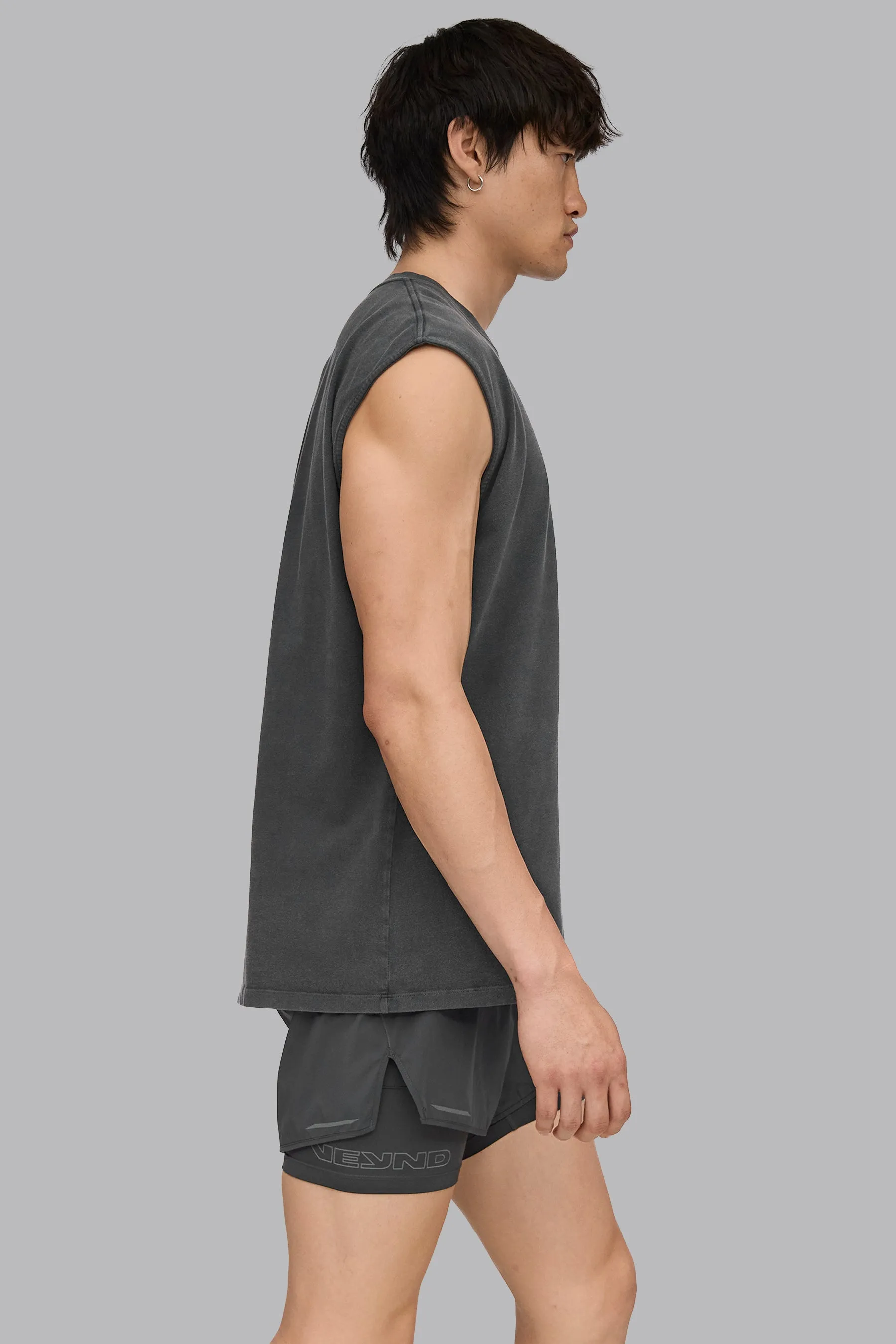 V_LYFE220 SLEEVELESS T-SHIRT - Gray Vintage