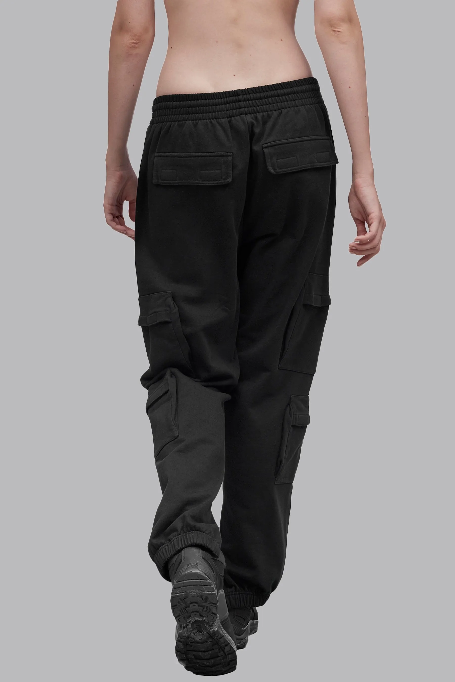 V_LYFE420 CARGO JOGGERS - Black