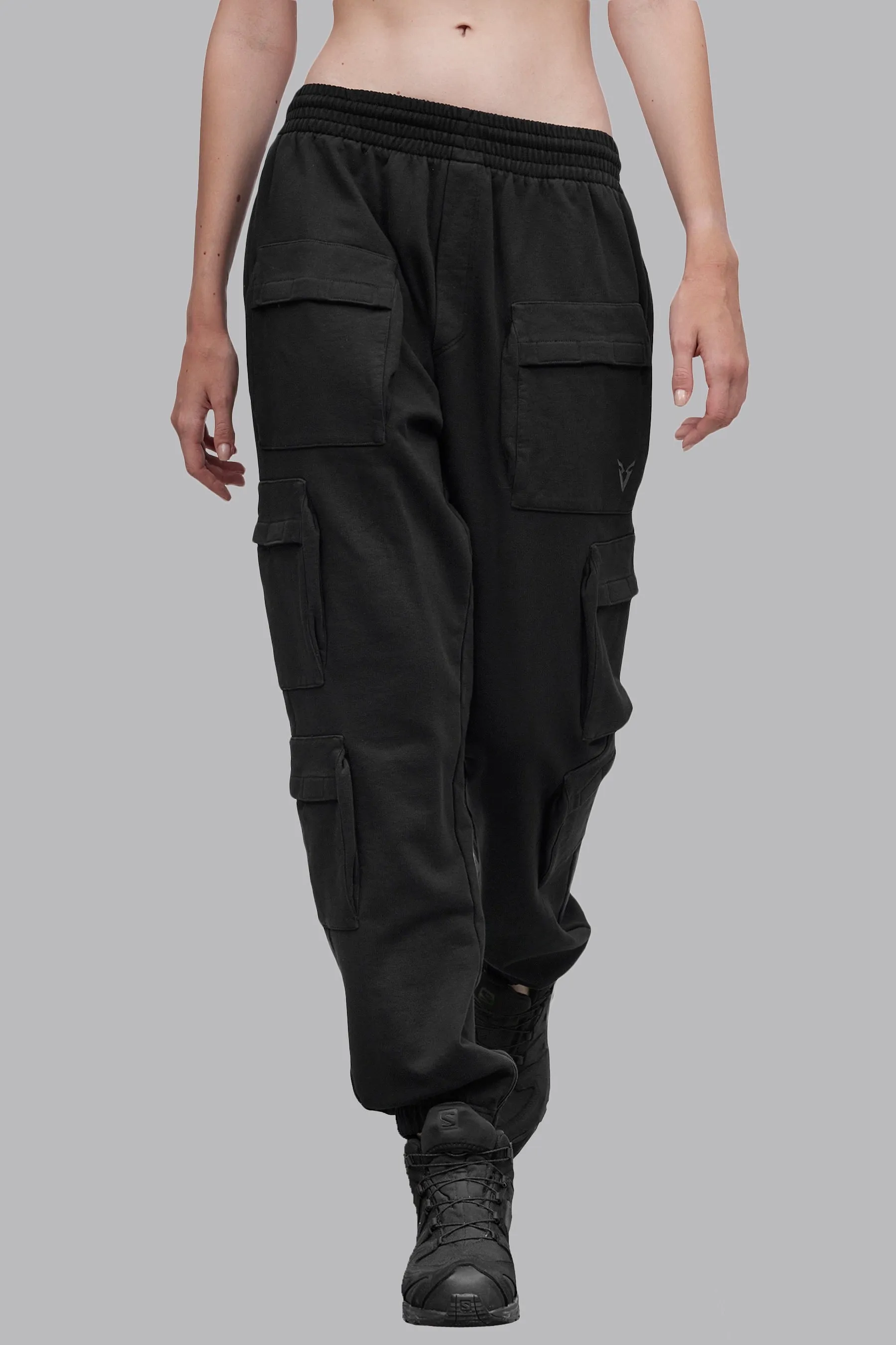 V_LYFE420 CARGO JOGGERS - Black