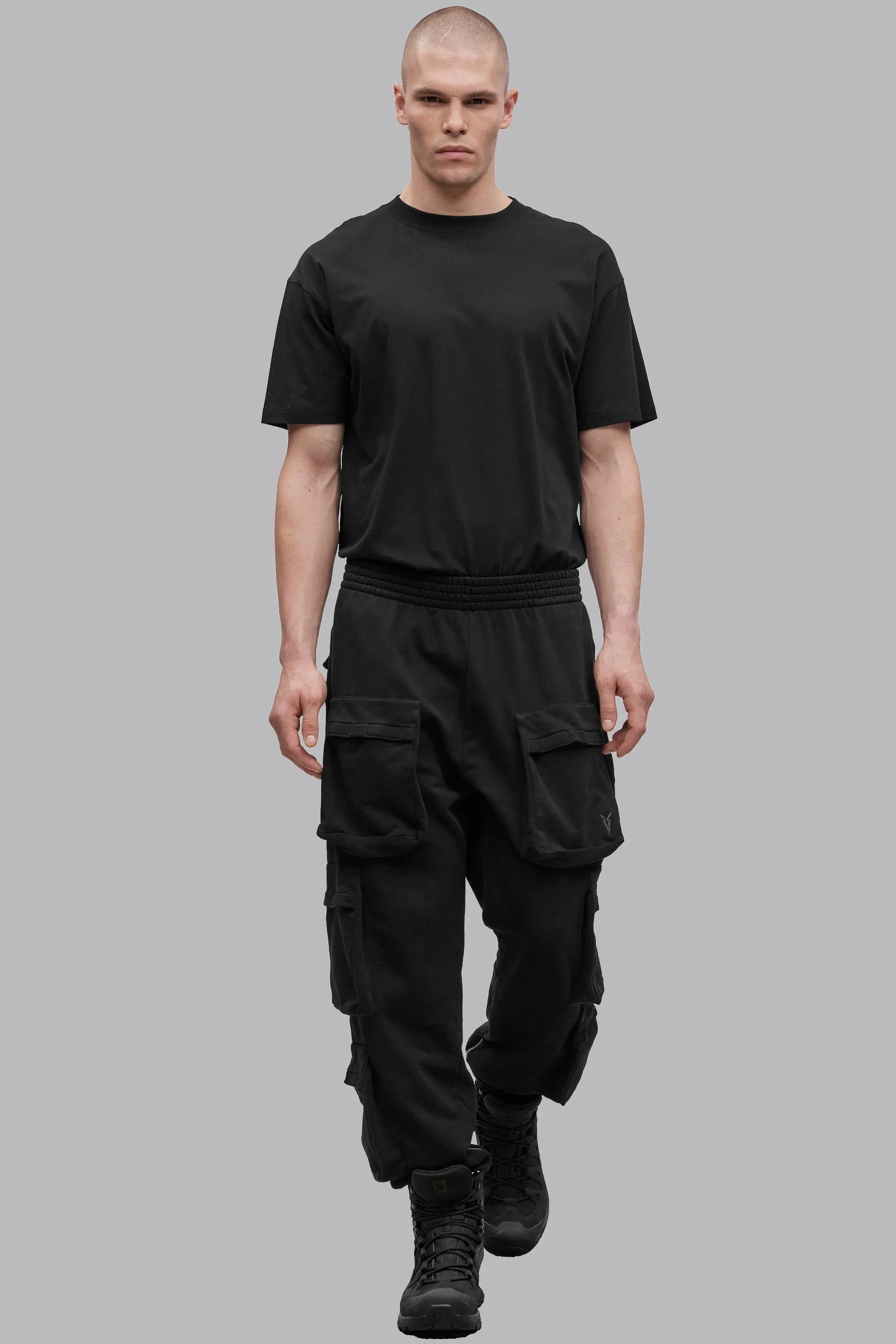 V_LYFE420 CARGO JOGGERS - Black