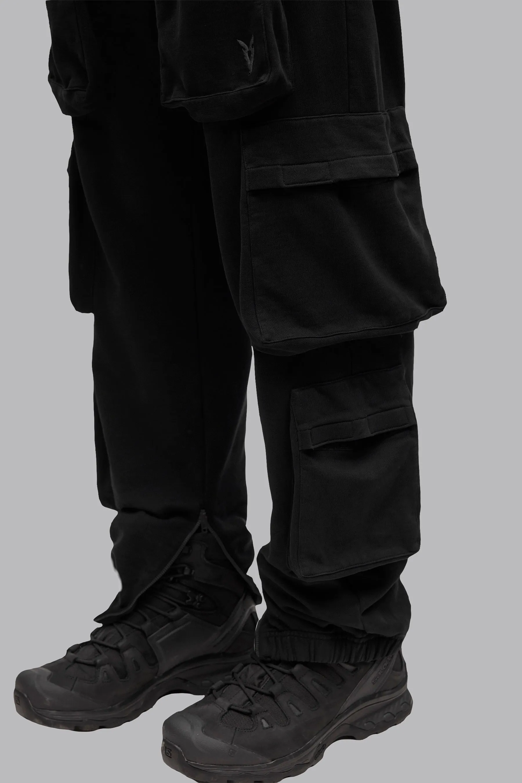 V_LYFE420 CARGO JOGGERS - Black