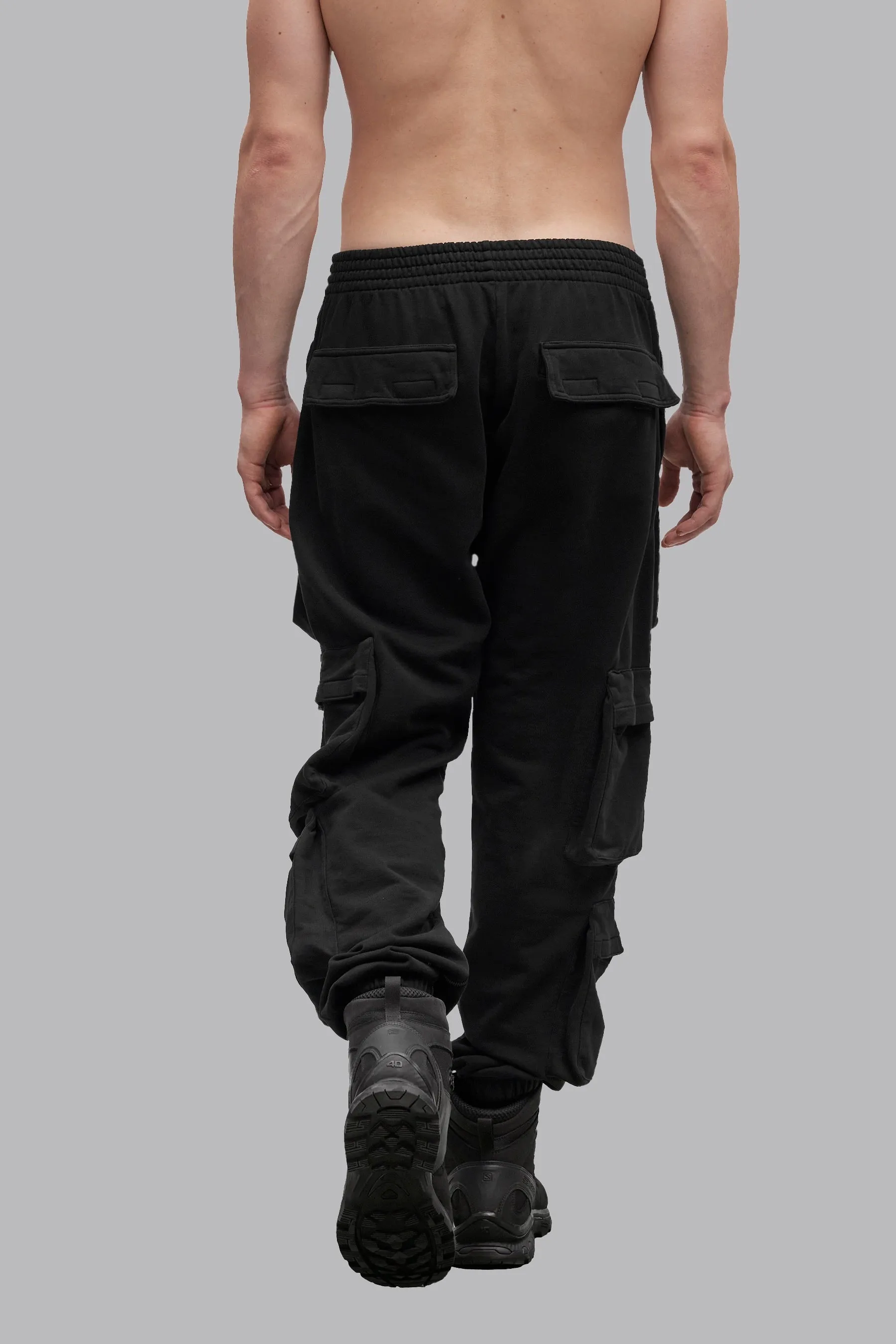 V_LYFE420 CARGO JOGGERS - Black