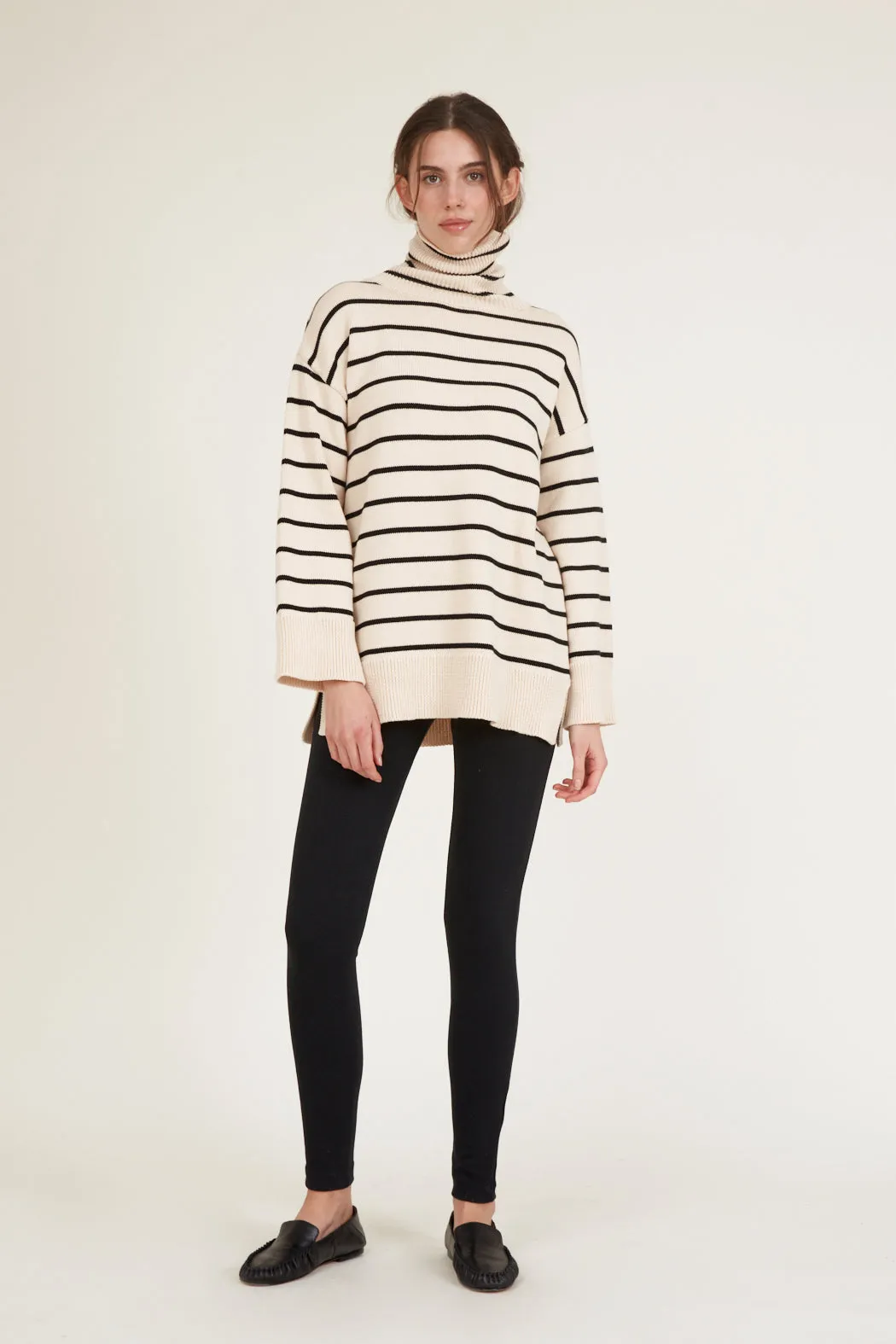 Winie T-Sweater - Birch/Black